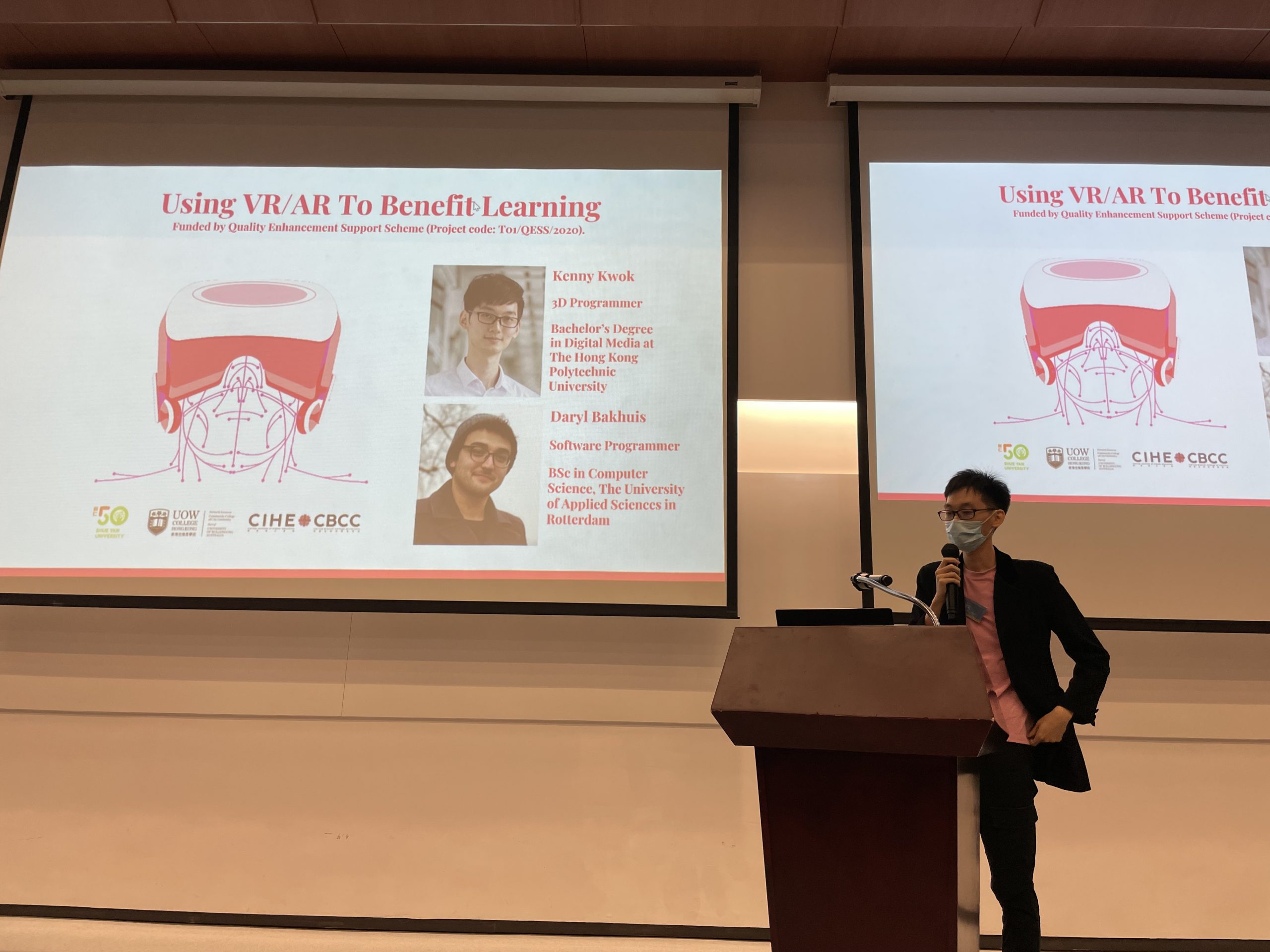 Using VR/AR to benefit-Learning-Presented by Mr. Kenny Kwok (Click the image to access the Powerpoint.)